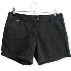 Icebreaker Merino Wool Cotton Blend Chino Shorts 5" Inseam Charcoal Gray 6